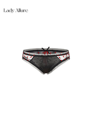 heart satin panties