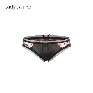 heart satin panties
