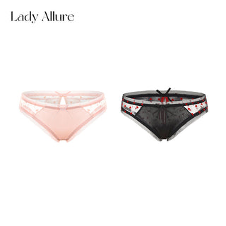 heart satin panties