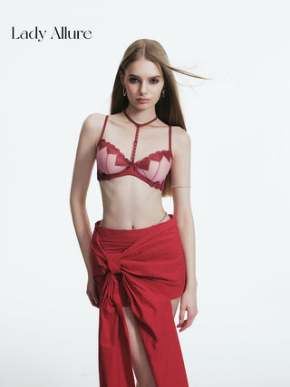 heart mesh bra