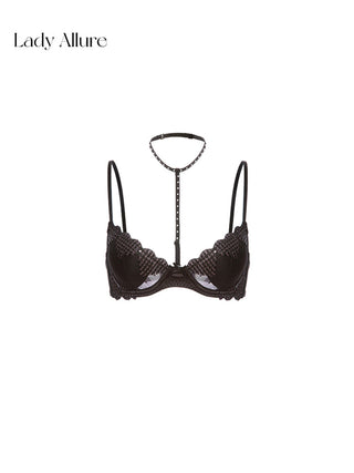 heart mesh bra