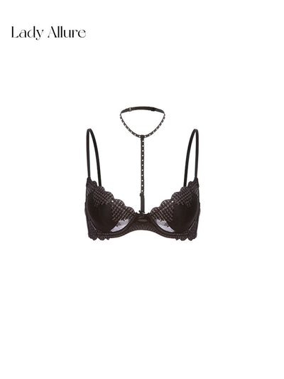 heart mesh bra