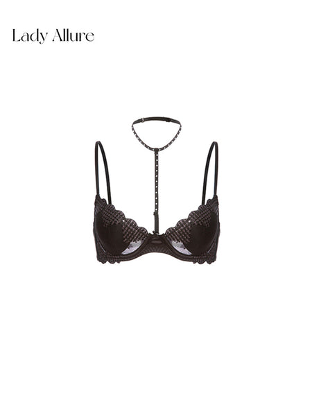 heart mesh bra
