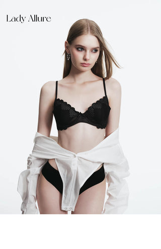heart mesh bra
