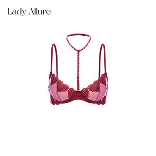 heart mesh bra