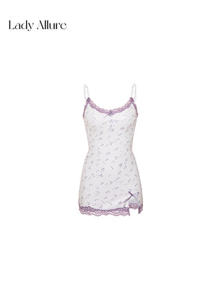 purple floral nightdress