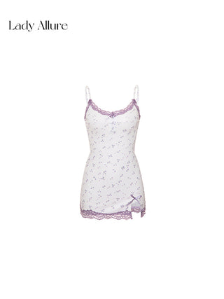 purple floral nightdress
