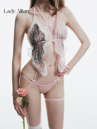 halter panties set