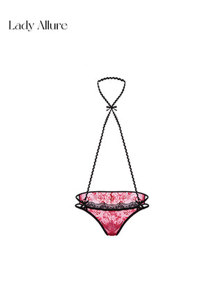 halter panties set