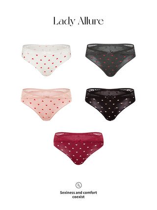heart print panties