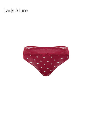 heart print panties