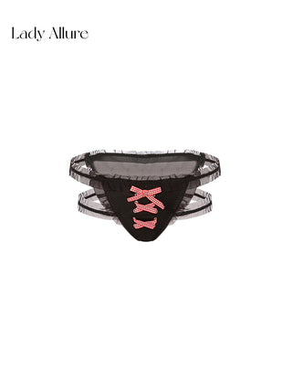 red mesh panties