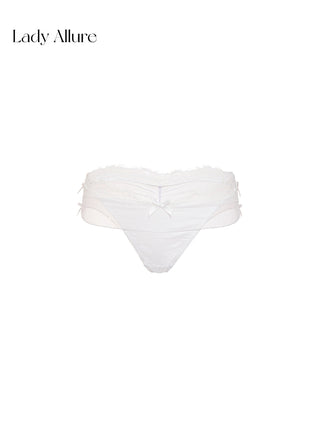 pleated mesh panties