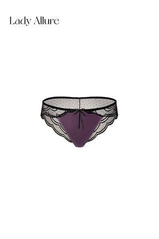 purple satin panties