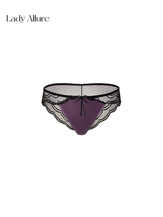 purple satin panties