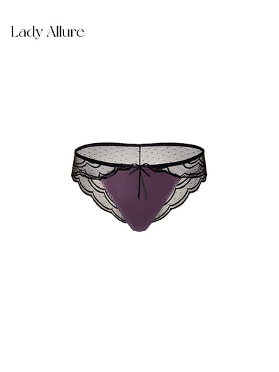 purple satin panties