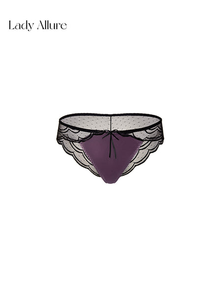 purple satin panties