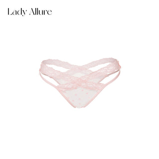 strip heart panties