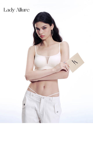 tulle deep bra