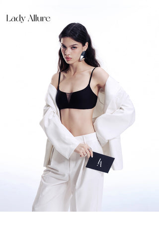 tulle deep bra