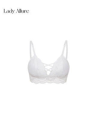gathered strap bra