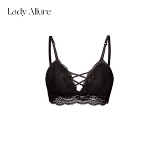 gathered strap bra