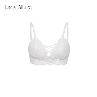 gathered strap bra