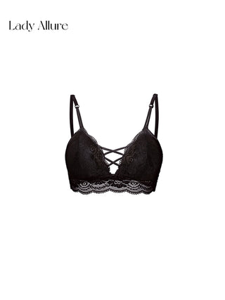 gathered strap bra