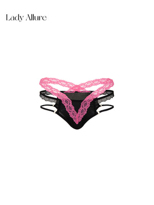 contrast rose panties