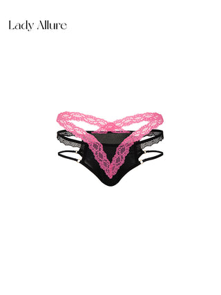 contrast rose panties