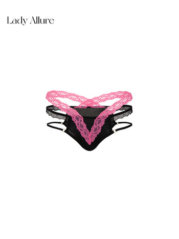 contrast rose panties
