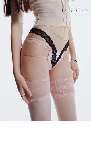 contrast rose panties