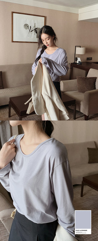Soft U-neck T-shirt - 6 colors