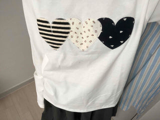Vintage Autumn Cotton Patch Long Sleeve T-shirt