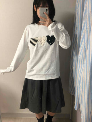 Vintage Autumn Cotton Patch Long Sleeve T-shirt