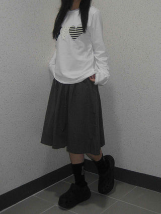 Vintage Autumn Cotton Patch Long Sleeve T-shirt