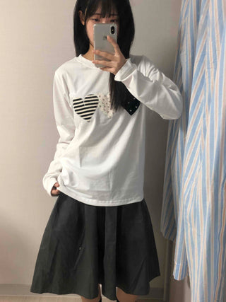 Vintage Autumn Cotton Patch Long Sleeve T-shirt