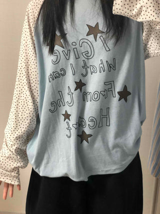 Urban Autumn Cotton Dot Long Sleeve T-shirt