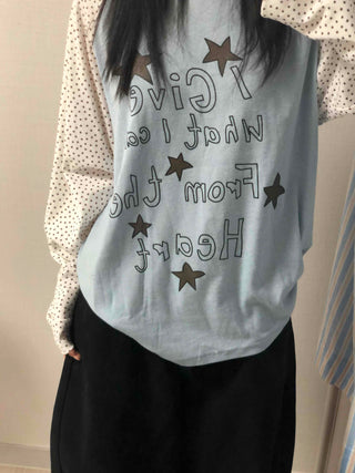 Urban Autumn Cotton Dot Long Sleeve T-shirt