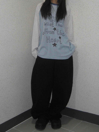 Minimal Plain Wide Long Pants