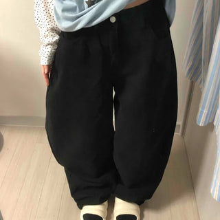 Minimal Plain Wide Long Pants