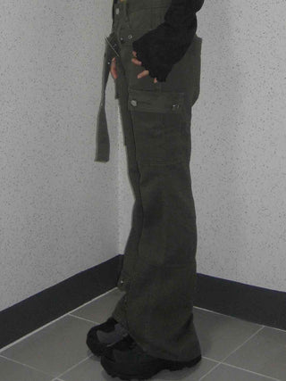 Minimal street style plain cotton long pants