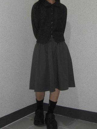 Comfort Knit Plain Shirt Collar Cardigan