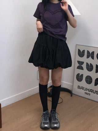 Tabomi Balloon Pumpkin Mini Skirt
