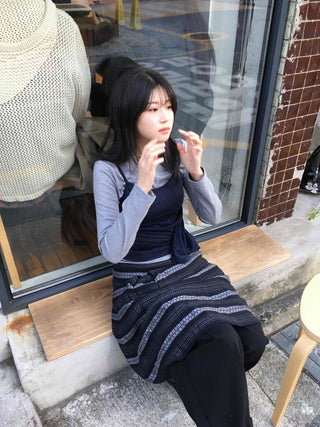 Daily Slim Fit Bustier Layered Long Sleeve Tee
