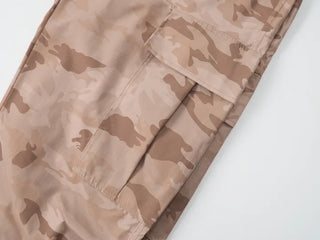 Repearl Camo Wide Cargo Long Pants