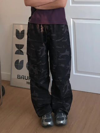 Repearl Camo Wide Cargo Long Pants