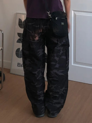 Repearl Camo Wide Cargo Long Pants