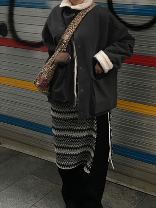 Fleece-lined Tumble Oversized Utility Field Jacket