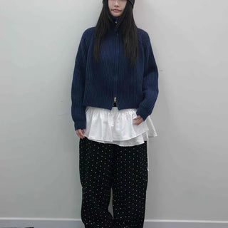 Daily Mini Dot Balloon Fit Elastic Waist Long Pants